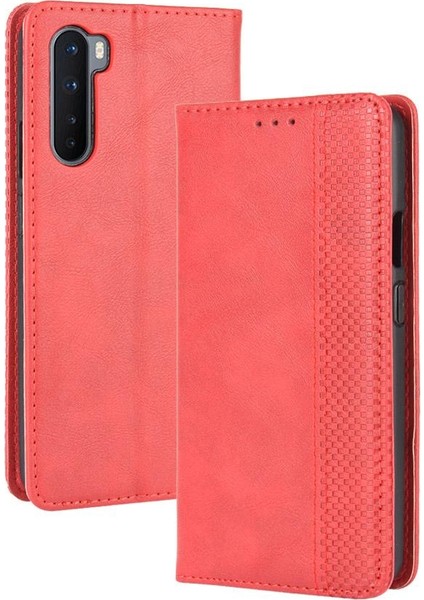 Oneplus Nord 5g Manyetik Kapatma Cüzdan Pu Deri Için Kılıf (Yurt Dışından)