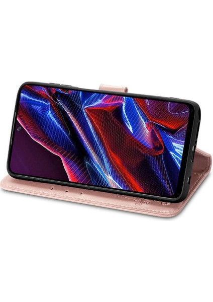 Xiaomi Poco X5 Için Kılıf Deri Kılıf Kapak Çevirin Zarif Iş Kısa (Yurt Dışından) modelleri