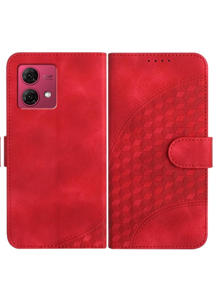 Motorola Moto G84 5g Darbeye Deri Kılıf Manyetik Kart Tutucu (Yurt Dışından)