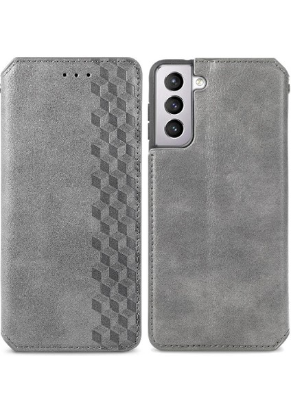 Samsung Galaxy S22 Için Kılıf Kapak Kapak Cüzdan Fonksiyonu Deri Kılıf (Yurt Dışından)