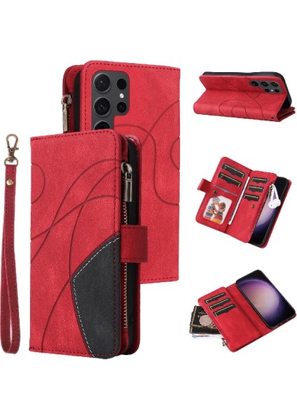 Kart Yuvası Standı Dokuz Kart Yuvaları ile Samsung Galaxy S24 Ultra Için Kılıf (Yurt Dışından)