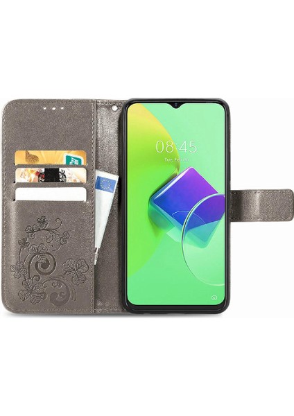 Tecno Spark 9 Pro Flip Kapak Için Kılıf Zarif Iş Kısa Kayış Dört (Yurt Dışından) fırsatları