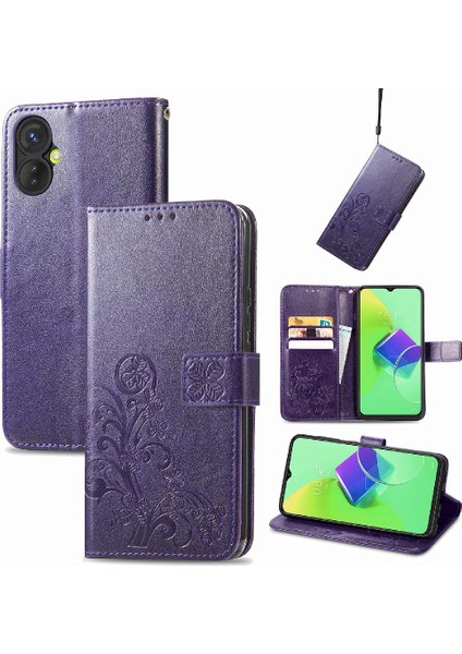 Tecno Spark 9 Pro Flip Kapak Için Kılıf Zarif Iş Kısa Kayış Dört (Yurt Dışından) fiyatları
