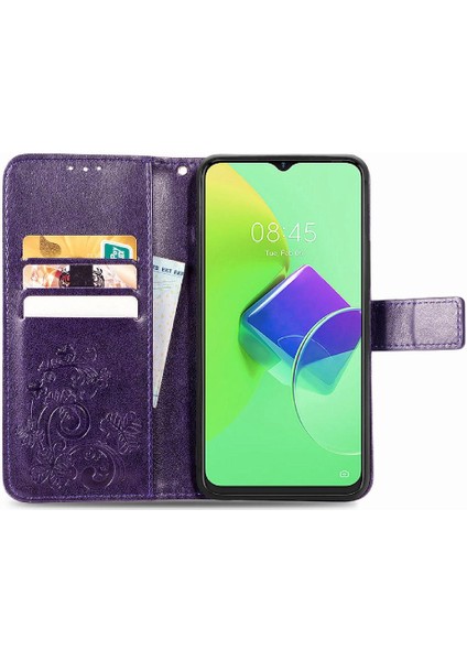 Tecno Spark 9 Pro Flip Kapak Için Kılıf Zarif Iş Kısa Kayış Dört (Yurt Dışından) fırsatları
