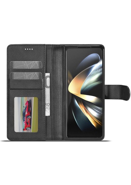 Samsung Galaxy Z Için Flip Case Horizontal 6 5g Buzağı Doku Yatay Flip Case (Yurt Dışından)