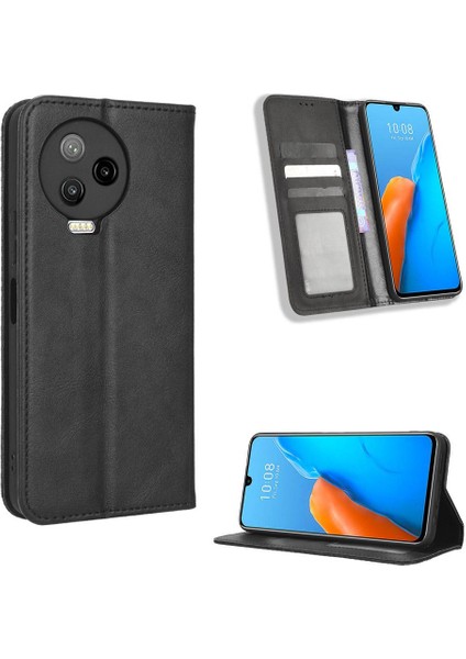 Infinix Not 12 Pro 4g Pu Deri Manyetik Kapatma Cüzdan Için Kılıf (Yurt Dışından)