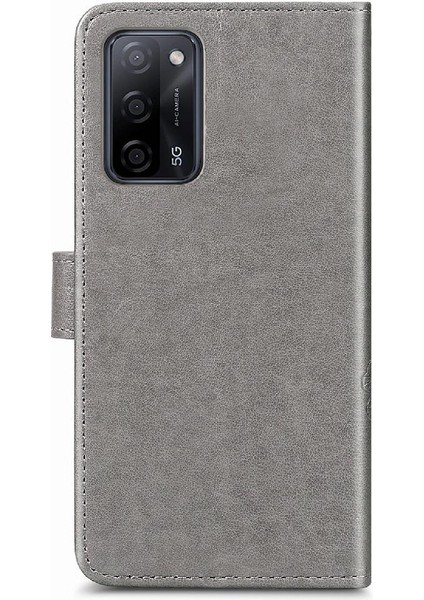 Oppo Oppo 5g Dört Yapraklı Yonca Deri Kılıf Için Kılıf Zarif Iş Çevirme (Yurt Dışından)