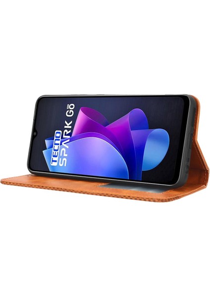 Tecno Spark Go 2023 Manyetik Kapatma Cüzdan Pu Deri Için Kılıf (Yurt Dışından) modelleri