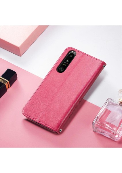 Sony Xperia 1 Iii Dört Yapraklı Yonca Zarif Iş Kısa Kayış Için Kılıf (Yurt Dışından)