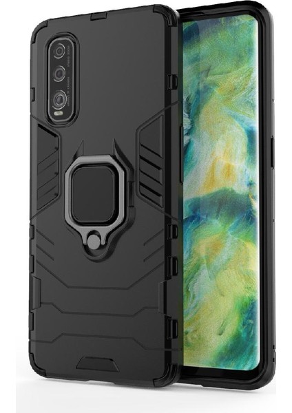 Oppo Bulmak Için Kılıf X2 Darbeye Kapak Kickstand 360 &deg; Dönen Halka Damla (Yurt Dışından)