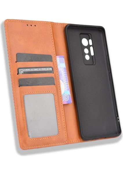 Tecno Phantom x Manyetik Kapatma Cüzdan Pu Deri Için Kılıf (Yurt Dışından)