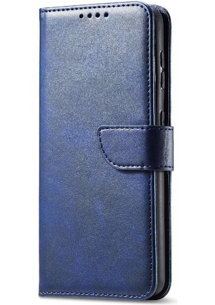 Samsung Galaxy S22 Ultra Deri Folio Flip Case Manyetik Karbon (Yurt Dışından)