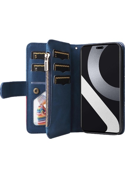 Xiaomi 13 Lite Dokuz Kart Yuvaları Fermuar Cüzdan Tarzı Kickstand (Yurt Dışından) fırsatları