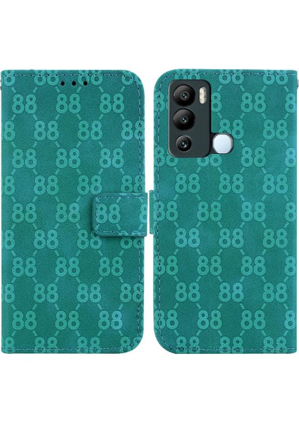 Infinix Sıcak 12I Cüzdan Kapak Için Telefon Kılıfı Kart Tutucu Kickstand Çift 8 (Yurt Dışından)