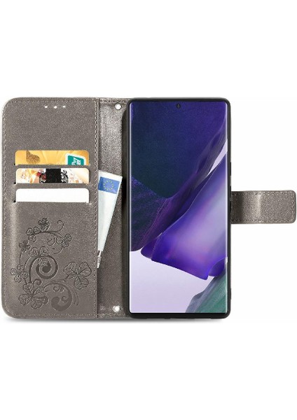 Samsung Galaxy S22 Ultra Flip Kapak Dört Yapraklı Yonca Deri Kılıf (Yurt Dışından) fırsatları