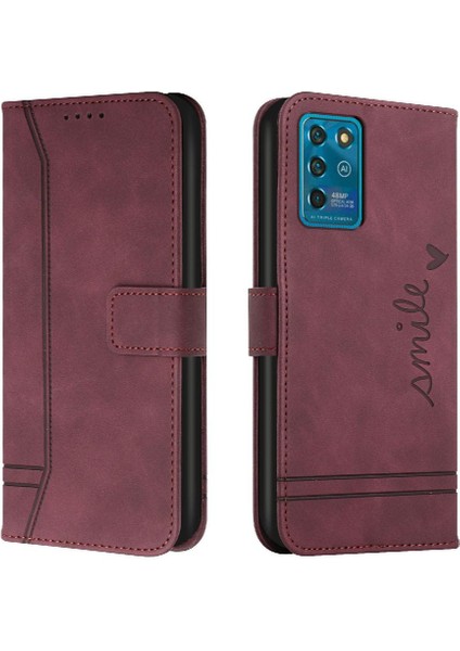 Zte Blade V30 Vita Manyetik Kapatma Için Telefon Kılıfı Pu Deri Flip Folio (Yurt Dışından)