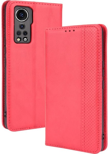 Zte Axon 30 5g Manyetik Kapatma Cüzdan Pu Deri Kılıf (Yurt Dışından)