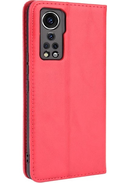Zte Axon 30 5g Manyetik Kapatma Cüzdan Pu Deri Kılıf (Yurt Dışından)