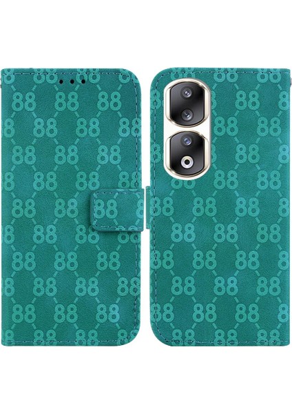 Onur 90 Pro Için Telefon Kılıfı Pu Deri Cüzdan Kapak Çift 8 Kabartmalı Kart (Yurt Dışından)