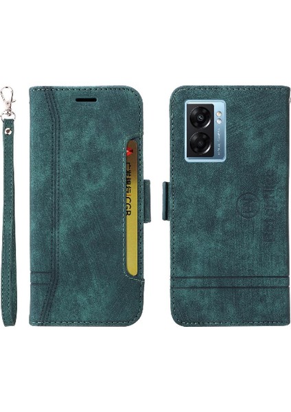 Oppo A57 5g Kart Yuvaları Için Kılıf Tpu Deri Manyetik Cüzdan Kapak Çevirin (Yurt Dışından)