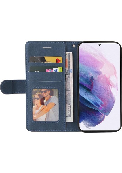 Samsung Galaxy S22 Artı Kickstand Koruyucu Pu Deri Flip Case (Yurt Dışından)