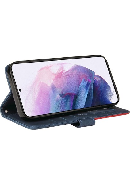 Samsung Galaxy S22 Artı Kickstand Koruyucu Pu Deri Flip Case (Yurt Dışından)