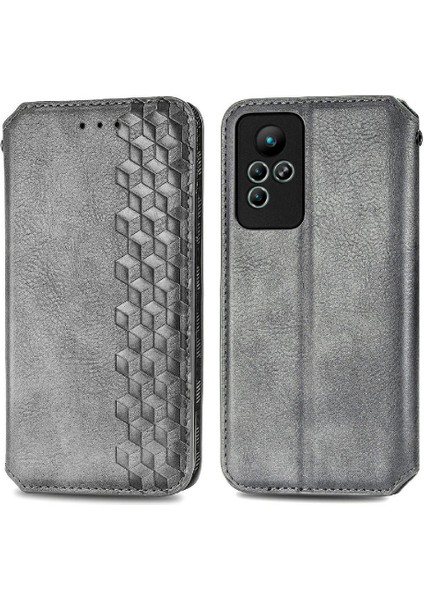 Infinix Not 11 Için Kılıf Cüzdan Fonksiyonu Deri Çanta Zarif Flip (Yurt Dışından)