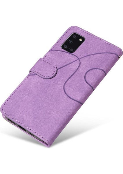 Samsung Galaxy Kickstand Kickstand Koruyucu Iki Renkli Dikiş Pu (Yurt Dışından)