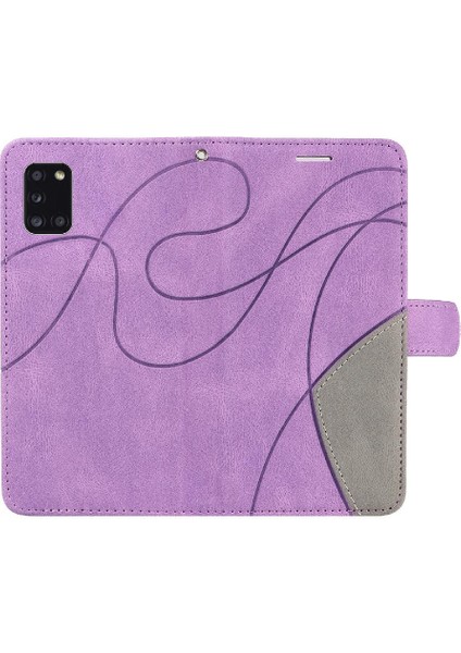 Samsung Galaxy Kickstand Kickstand Koruyucu Iki Renkli Dikiş Pu (Yurt Dışından)