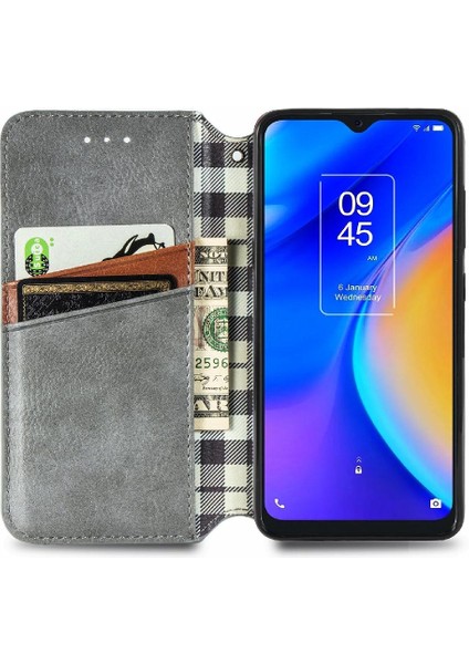 Tcl 20SE Cüzdan Fonksiyonu Için Kılıf Moda Tasarımı Zarif Iş Çevirme (Yurt Dışından) modelleri