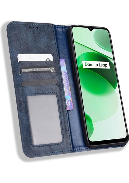 Realme C35 Pu Deri Manyetik Kapatma Cüzdan Için Kılıf (Yurt Dışından) indirimleri