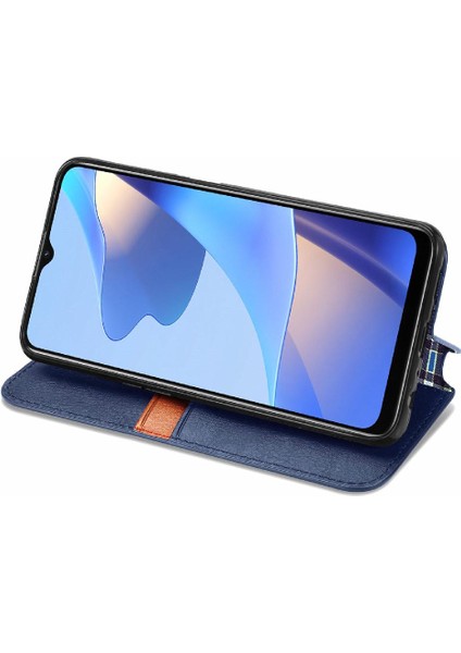 Oppo A16 Moda Tasarım Cüzdan Fonksiyonu Için Kılıf Kapak Çevirin Zarif (Yurt Dışından)
