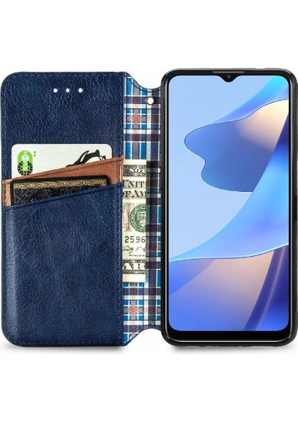 Oppo A16 Moda Tasarım Cüzdan Fonksiyonu Için Kılıf Kapak Çevirin Zarif (Yurt Dışından)