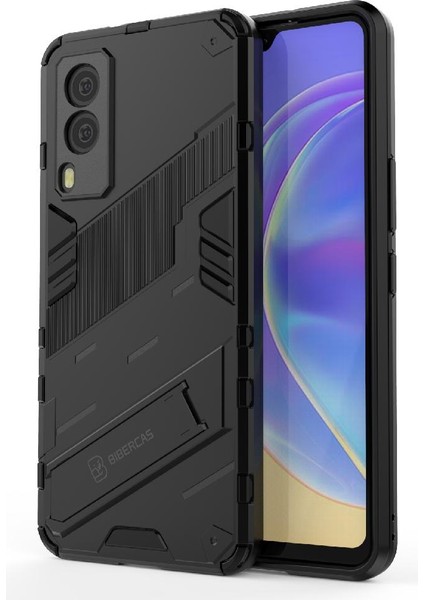 Vivo V21E 5g Kickstand Koruyucu Kapak Sağlam Askeri Için Kılıf (Yurt Dışından)