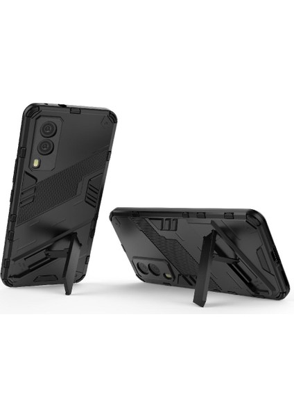 Vivo V21E 5g Kickstand Koruyucu Kapak Sağlam Askeri Için Kılıf (Yurt Dışından) modelleri