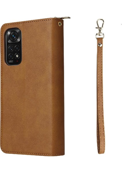 Xiaomi Redmi Için Not 11S Fermuarlı Cebi El Kayışı Cüzdan Kılıf 9 (Yurt Dışından)