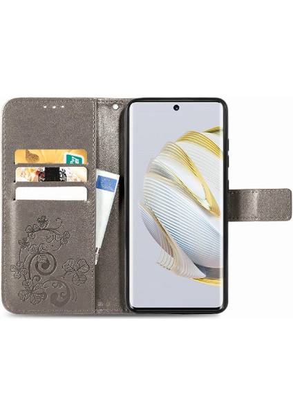 Huawei Nova 10 Için Kılıf Kısa Kayış Deri Kılıf Dört Yapraklı Yonca Flip (Yurt Dışından) indirimleri