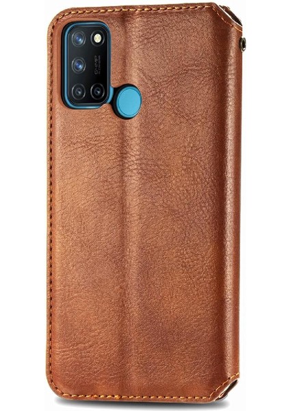 Oppo Realme C17 Flip Kapak Kılıf Cüzdan Fonksiyonu Iş Için Kılıf (Yurt Dışından)