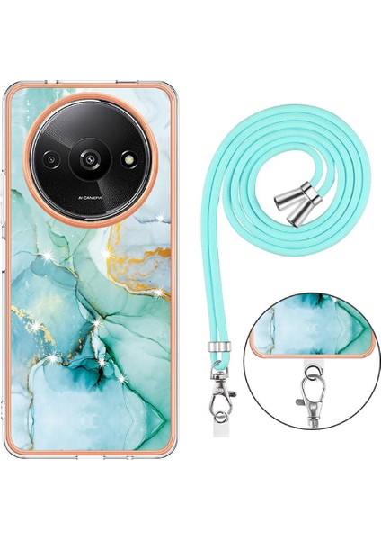 Xiaomi Redmi A3 Crossbody Kordon Askısı Tampon Mermer Yumuşak (Yurt Dışından) indirimleri