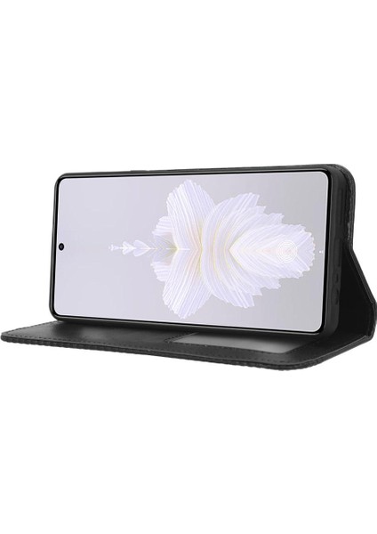 Tecno Camon 20 Pro 5g Manyetik Kapatma Cüzdan Pu Deri Için Kılıf (Yurt Dışından)