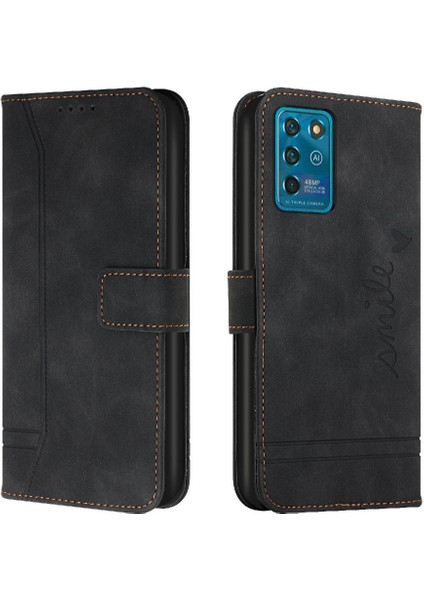 Zte Blade V30 Vita Manyetik Kapatma Için Telefon Kılıfı Pu Deri Flip Folio (Yurt Dışından)