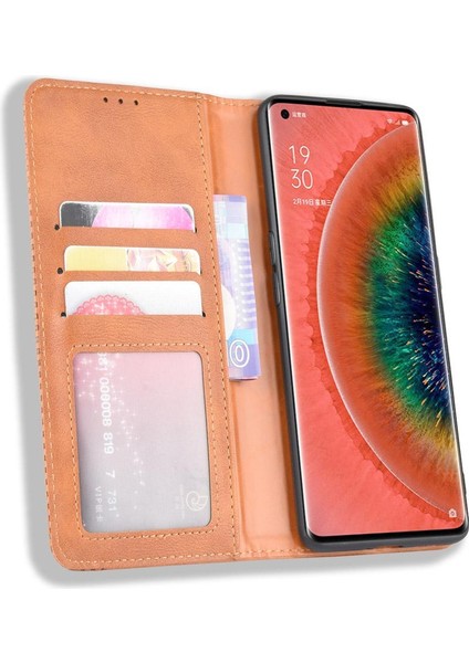 Oppo Bulmak Için Kılıf X2 Cüzdan Manyetik Kapatma Pu Deri (Yurt Dışından)