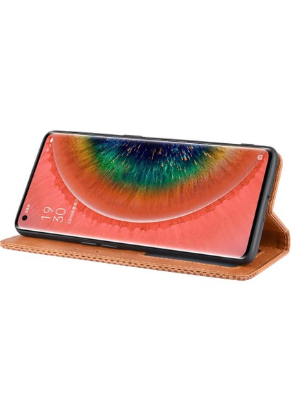 Oppo Bulmak Için Kılıf X2 Cüzdan Manyetik Kapatma Pu Deri (Yurt Dışından)