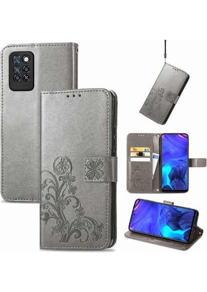 Infinix Not 10 Pro Zarif Iş Dört Yapraklı Yonca Flip Case Için Kılıf (Yurt Dışından) fiyatları