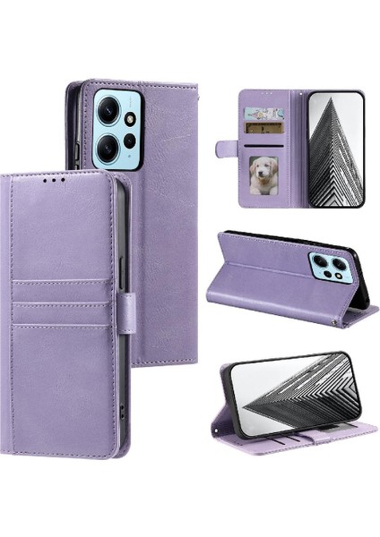 Xiaomi Redmi Not 12 Için Flip Case 4g Pu Deri Kickstand 6 Kart Yuvaları (Yurt Dışından)