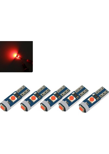 10 Adet T5 LED Kilometre Kadran Ambians Aydınlatma Ampulü Renkli
