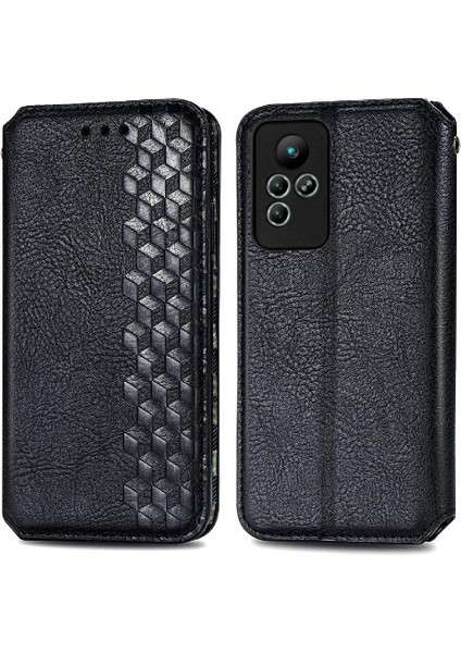 Infinix Not 11 Için Kılıf Cüzdan Fonksiyonu Deri Çanta Zarif Flip (Yurt Dışından)