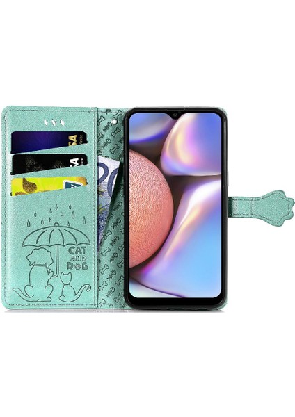 Samsung Galaxy A10S Için Kılıf Kapak Çevirin Darbeye Deri Kılıf Karikatür (Yurt Dışından)