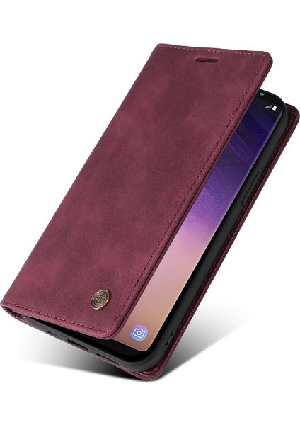 Samsung Galaxy S8 Artı Flip Kapak Için Flip Case Cüzdan Deri Kılıf Basit (Yurt Dışından)