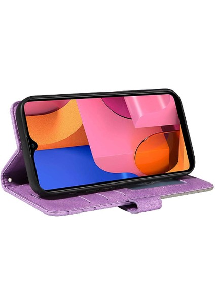 Samsung Galaxy A20S Kickstand Koruyucu Iki Renkli Dikiş Pu (Yurt Dışından) fiyatları